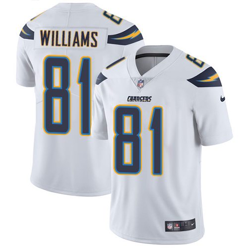 Nike Men & Women & Youth Chargers 81 Mike Williams White NFL Vapor Untouchable Limited Jersey,We sell and wholesale Nike Men & Women & Youth Chargers 81 Mike Williams White NFL Vapor Untouchable Limited Jersey on line form chian!